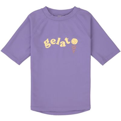 T-shirt anti-UV manches courtes violet (2-3 ans)