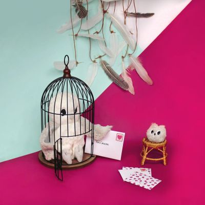 Peluche Coucou maman et bébé Les Ptipotos (24 cm)