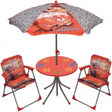 Ensemble table et chaises avec parasol Cars (4 pièces)  par Room Studio