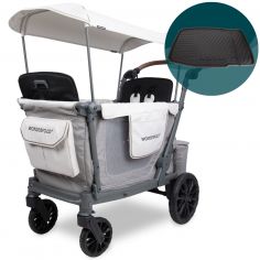 Chariot de transport enfant L2 avec tapis de protection (2 places) - Wonderfold