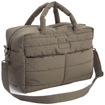 Sac à langer matelassé Taupe (41x21 cm) Done by Deer