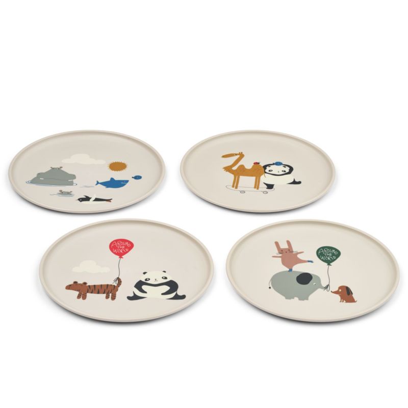 Lot de 4 assiettes Remco Around the world Liewood Produit 3