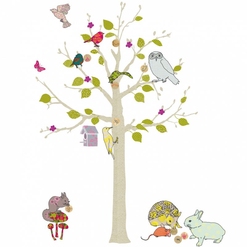 Sticker mural enfant Woodland (110 cm) Mimi'lou