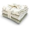 Lot de 3 lingettes Olive Bloom (28 x 28 cm) Babyshower Produit 1