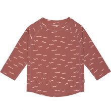 Tee-shirt anti-UV manches longues Vagues bois de rose (24 mois)  par Lässig 