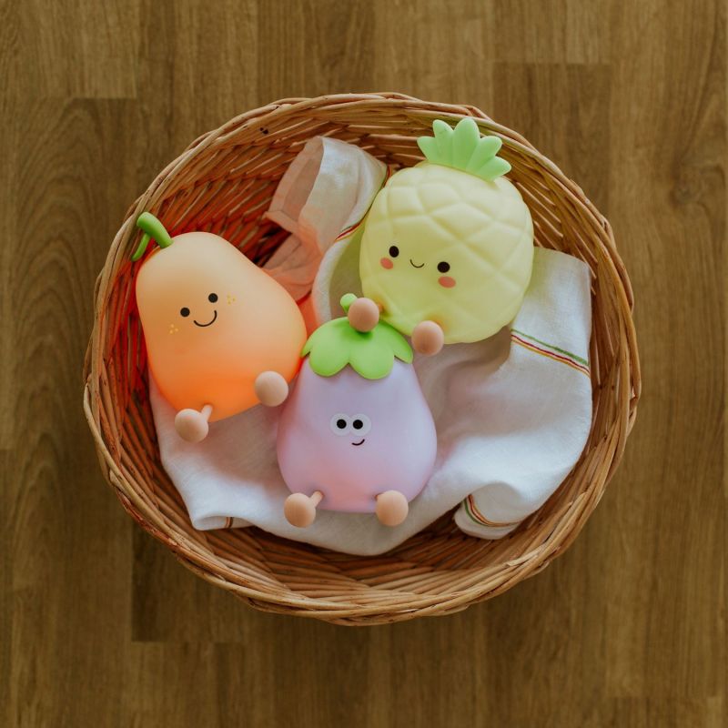Lot de 3 veilleuses rechargeables Fruit Team Mary's Ambiance 3