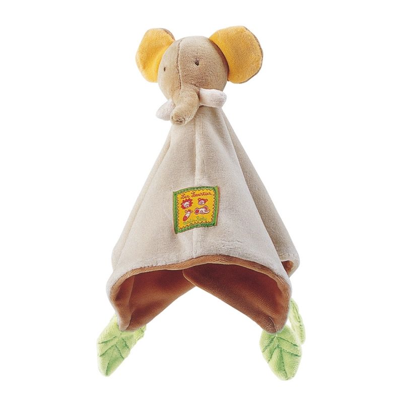 Doudou plat éléphant personnalisable les Loustics Moulin Roty