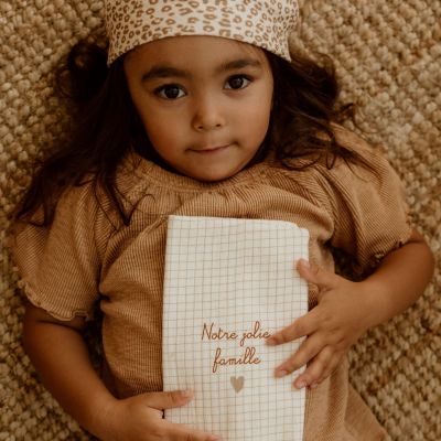 Protège livret de famille Gaze Petits Carreaux (personnalisable)