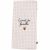 Variation Blanc, beige du produit Protège livret de famille Gaze Petits Carreaux (personnalisable) de la marque Atelier Wagram