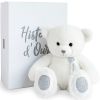 Coffret peluche ours Charms blanc (40 cm) - Histoire d'Ours