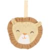 Doudou attache-sucette en gaze de coton Lion Safari Friends Little Dutch Produit 1