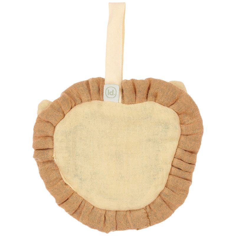 Doudou attache-sucette en gaze de coton Lion Safari Friends Little Dutch Produit 3