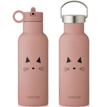 Gourde isotherme Neo Chat rose (500 ml)  par Liewood