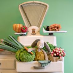 Peluche lapin ocre Trois petits lapins (38 cm)