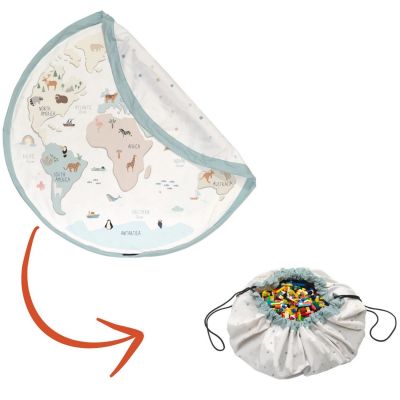 Sac à jouet 2 en 1 réversible Noomad Original Worldmap Colour Play&Go