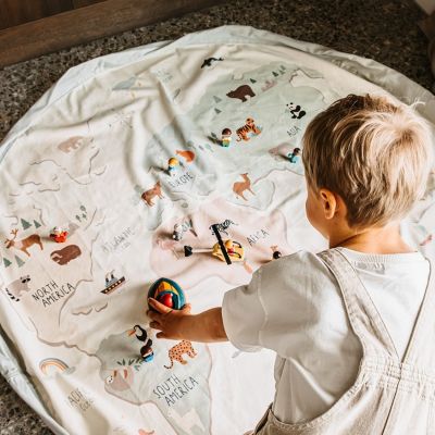 Sac à jouet 2 en 1 réversible Noomad Original Worldmap