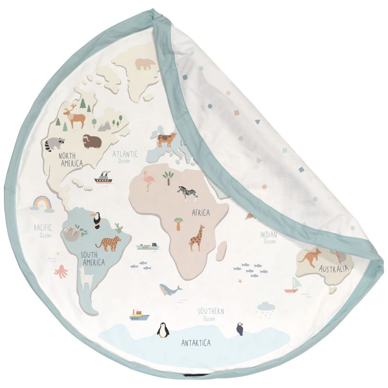 Sac à jouet 2 en 1 réversible Noomad Original Worldmap Colour Play&Go Produit 4