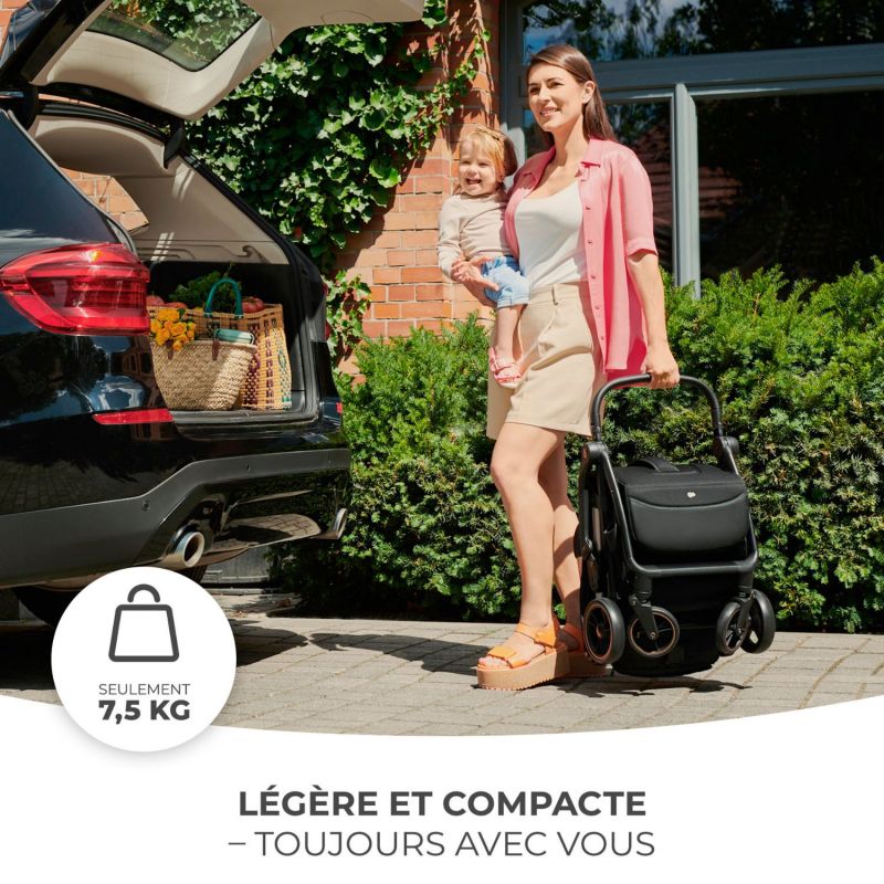 Poussette Apino Raven Black Kinderkraft Ambiance 2