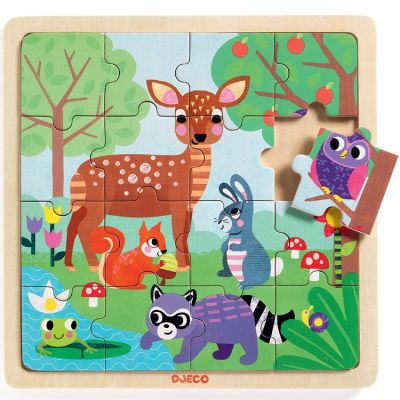 Puzzle animaux de la forêt (16 pièces)