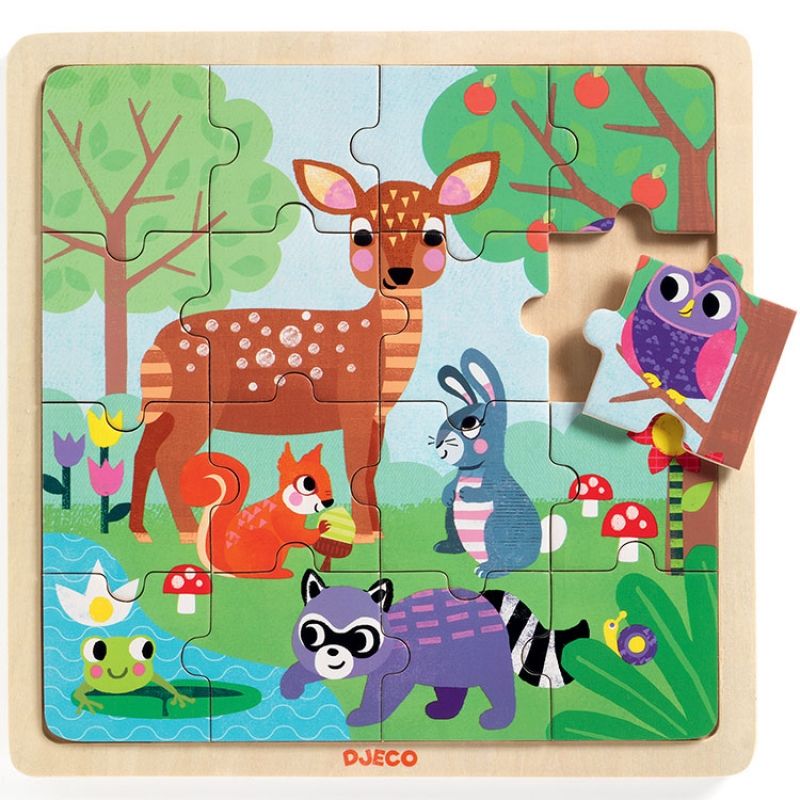 Puzzle animaux de la forêt (16 pièces) Djeco