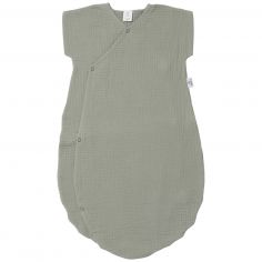 Gigoteuse d'été forme kimono double gaze vert de gris (18-36 mois) - BB & Co