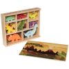 Set de dinosaures en bois Amadeus Les Petits Produit 1