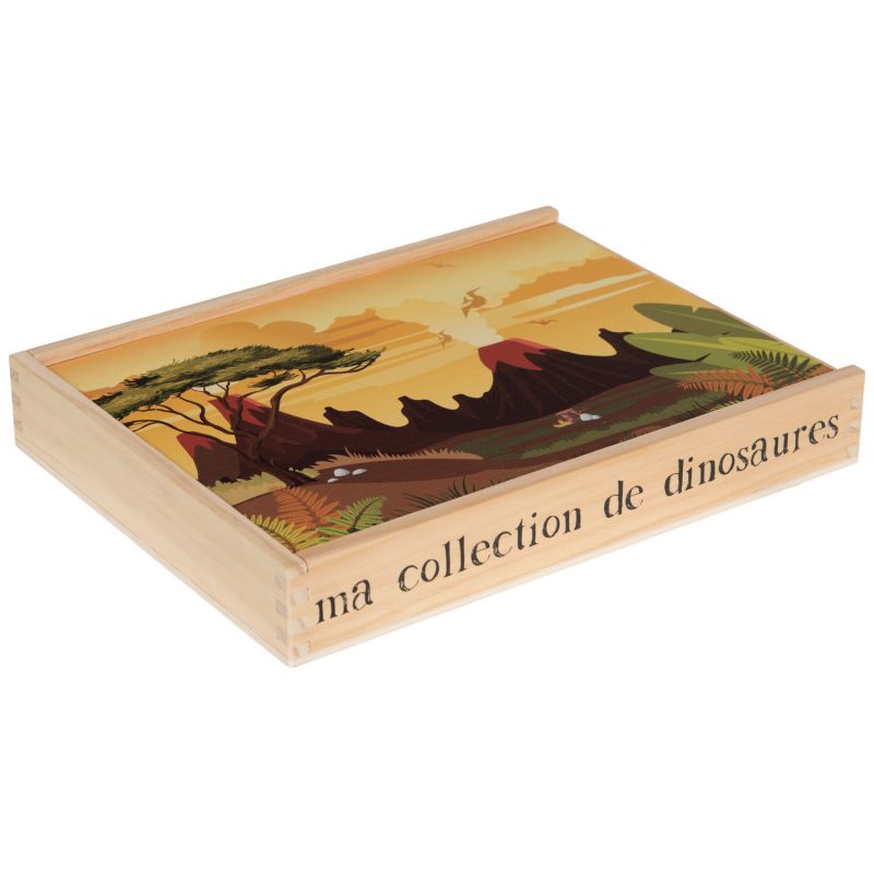 Set de dinosaures en bois Amadeus Les Petits Packaging 5