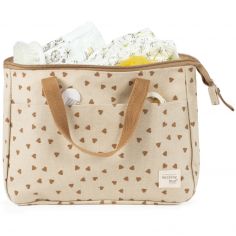 Trousse de toilette coeurs Poppy Cannelle