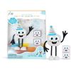 Personnage Party Pal blanc et 2 cubes lumineux  par Glo Pals