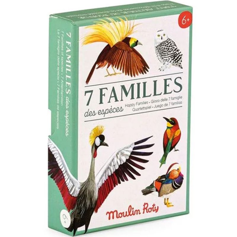 Jeu de 7 familles des espèces Moulin Roty