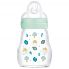 Biberon verre 170 ml Pattern fruit menthe - Tétine Débit 1 - MAM