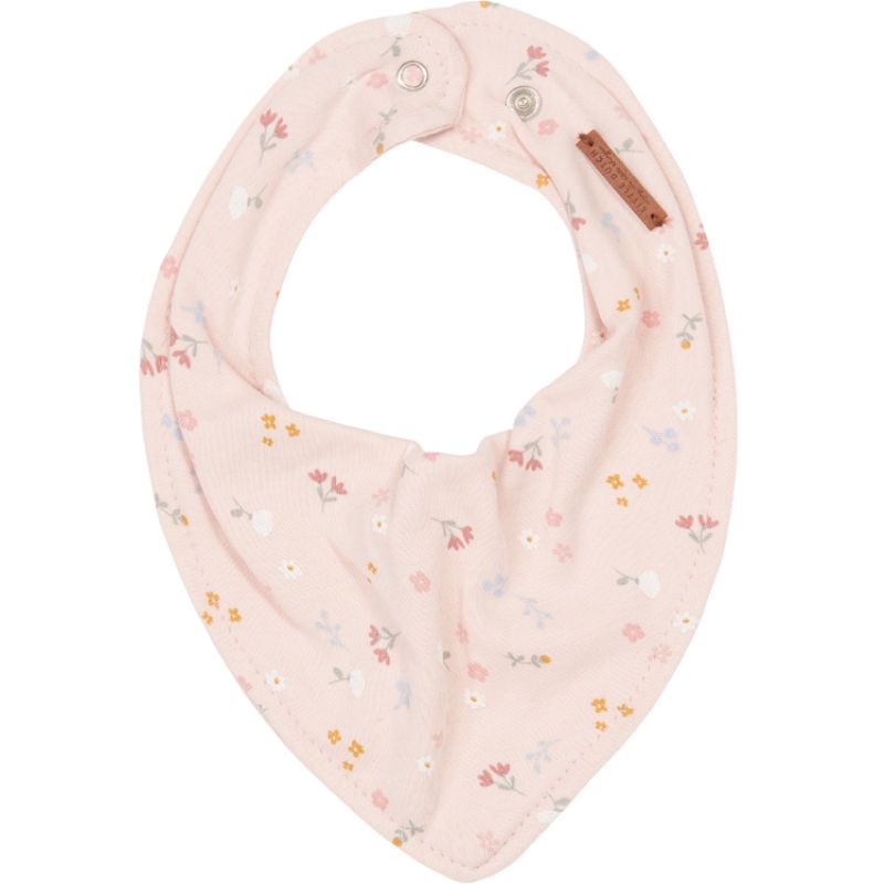 Bavoir bandana Little pink flowers Little Dutch
