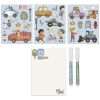 Livre de dessin magnétique Jim Véhicules Little Dutch Produit 4