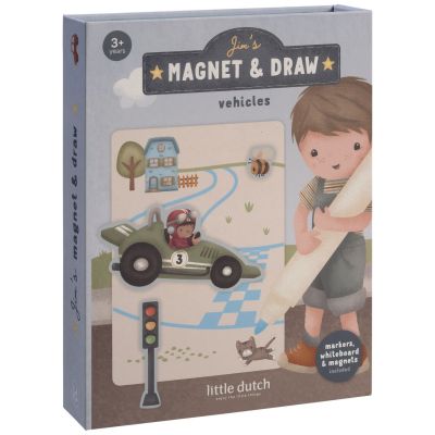 Livre de dessin magnétique Jim Véhicules