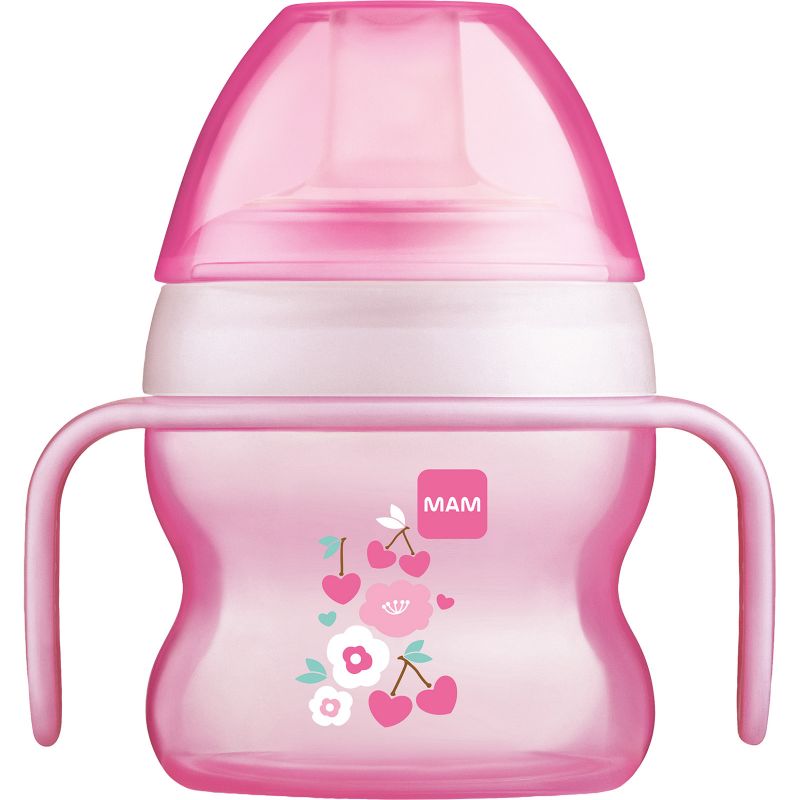 Tasse à bec souple fleur rose (150 ml) MAM
