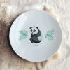 Assiette en porcelaine Panda (personnalisable)  par Gaëlle Duval