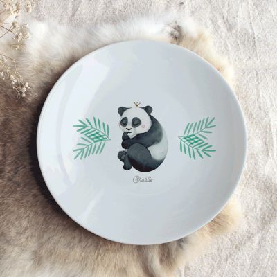 Assiette Creuse enfant Panda unique et personnalisable - Assiette creuse -  Atelier de Décoration Porcelaine