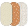 Lot de 3 housses de matelas à langer Boho (40 x 80 cm) - Yunioo