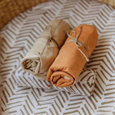 Lot de 3 housses de matelas à langer Boho (40 x 80 cm)