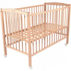 Lit à barreaux en bois Arthur Brut (60 x 120 cm)