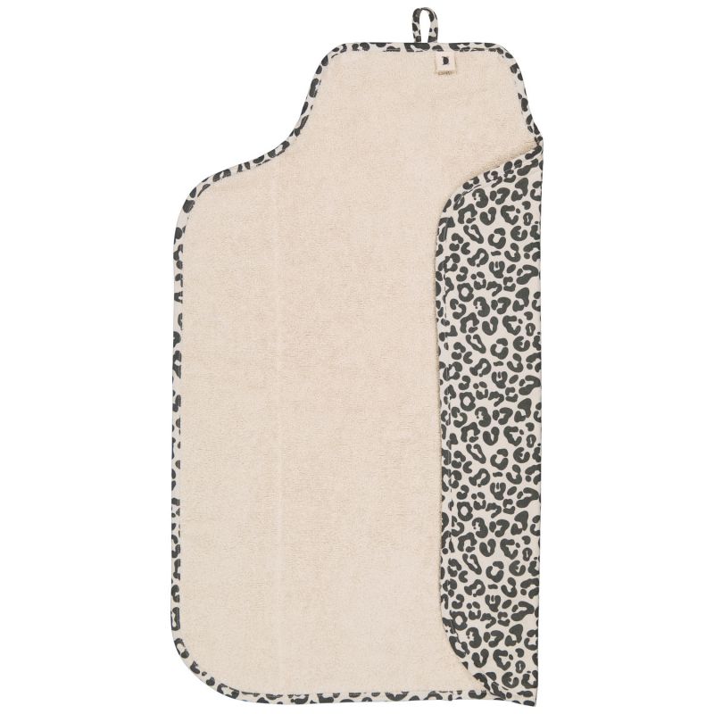 Tapis à langer Charly Graou Greige Rose in April Produit ouvert 2