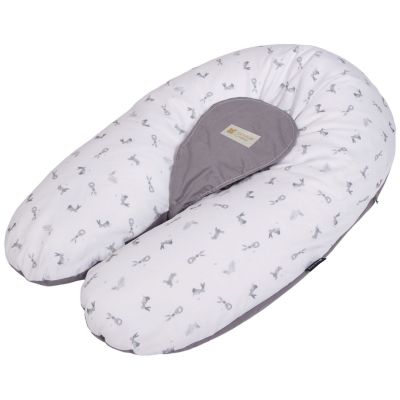 Coussin de grossesse Multirelax en coton lapins