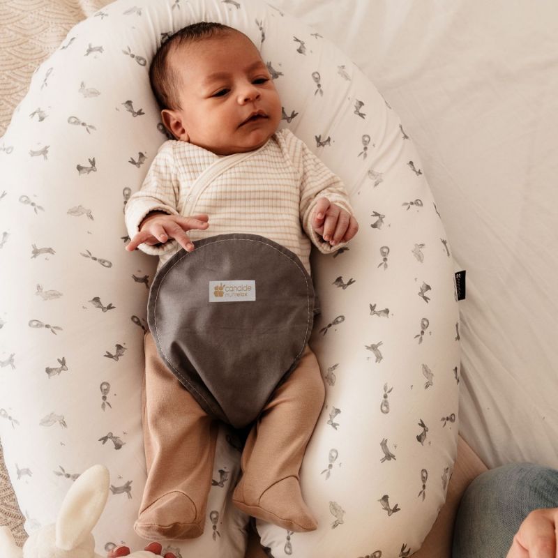 Coussin de grossesse Multirelax en coton lapins Candide Ambiance 7