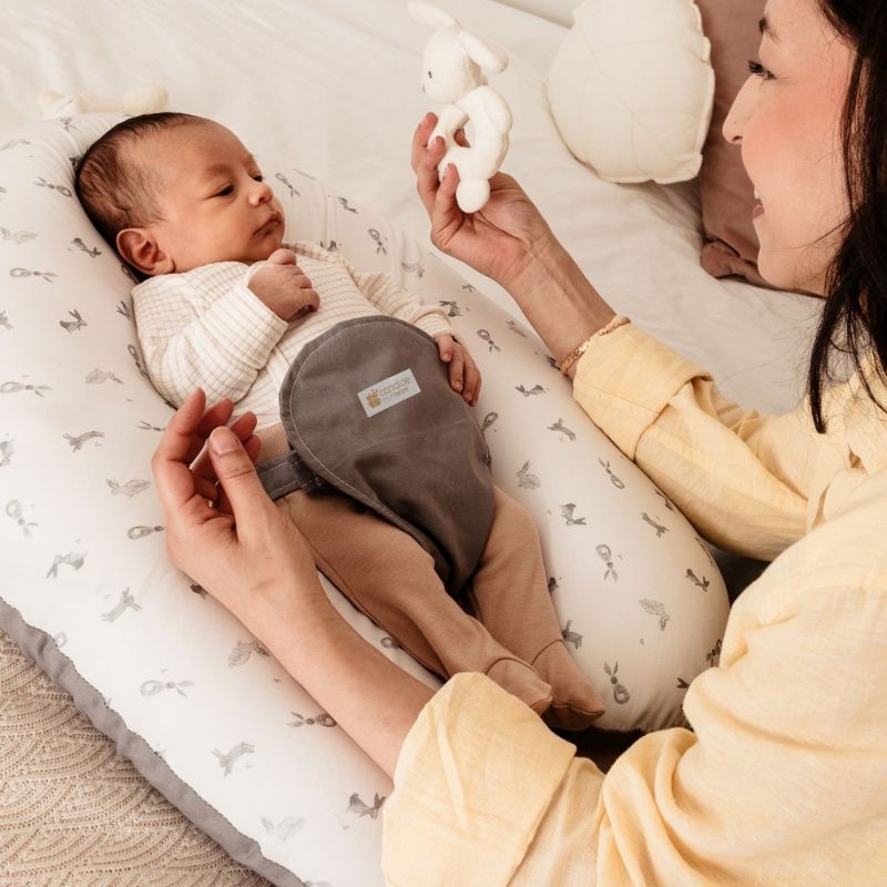 Coussin de grossesse Multirelax en coton lapins Candide Ambiance 8