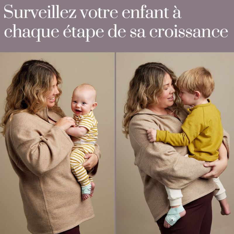 Chaussette connectée Owlet Smart Sock Plus menthe (0-18 mois) Owlet Ambiance 2