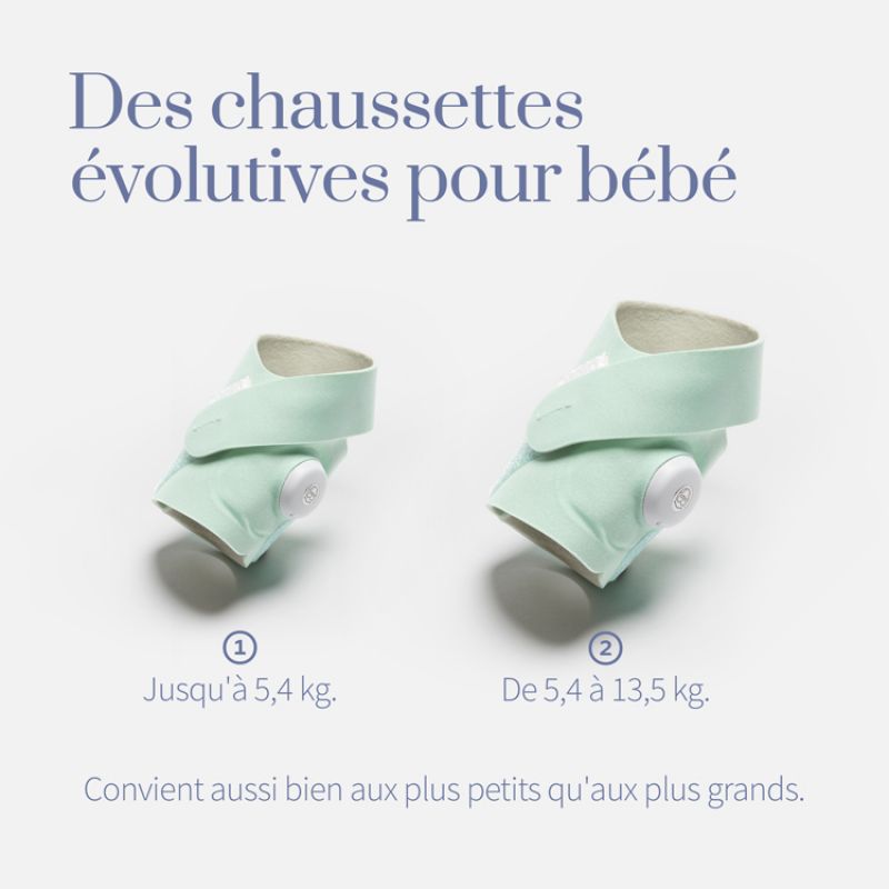 Chaussette connectée Owlet Smart Sock Plus menthe (0-18 mois) Owlet Produit 4