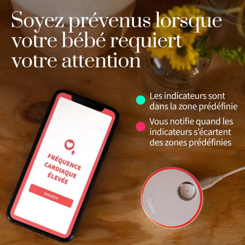 Chaussette connectée Owlet Smart Sock Plus menthe (0-18 mois) Owlet Ambiance 6
