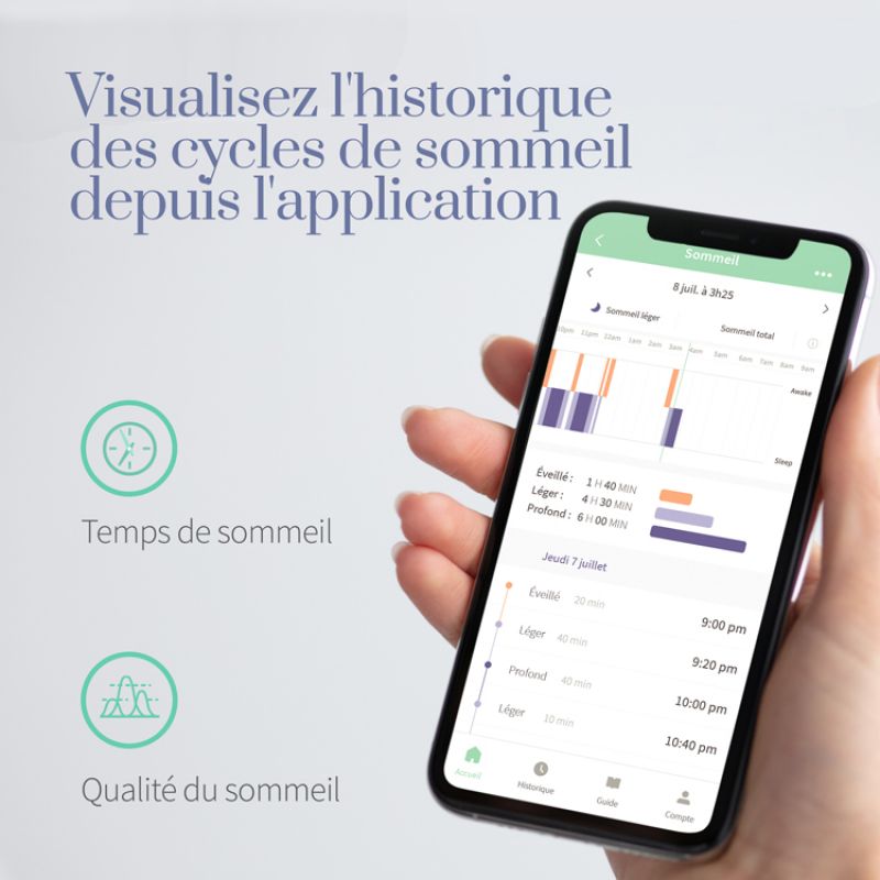 Chaussette connectée Owlet Smart Sock Plus menthe (0-18 mois) Owlet Ambiance 7