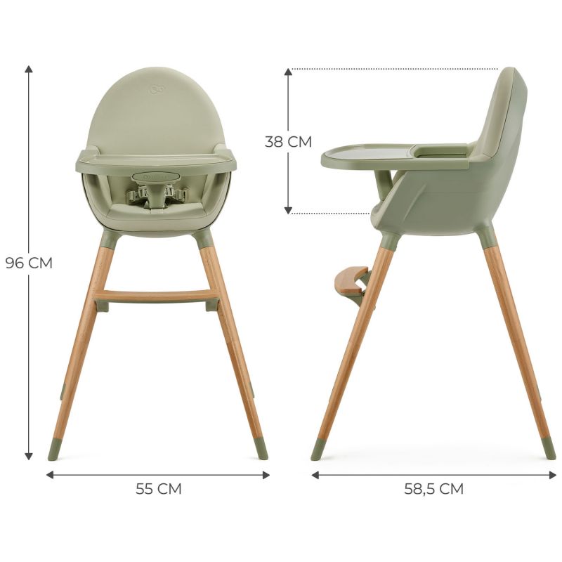 Chaise haute 2 en 1 Fini 2 Green Kinderkraft Produit 7