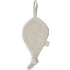 Doudou attache sucette feuille Nougat - Jollein